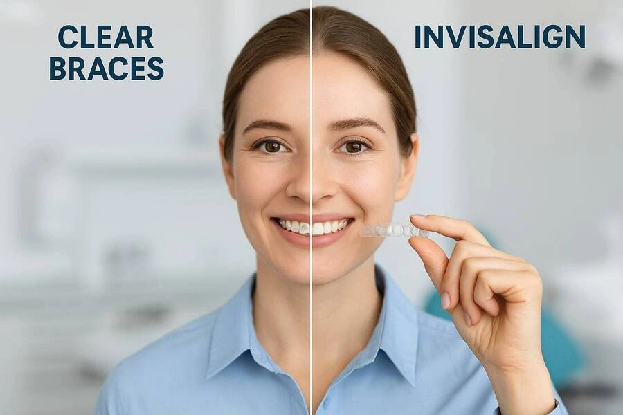 clear braces vs invisalign isle of man, Clear braces vs Invisalign Isle of Man comparison at Isle of Man Orthodontics, clear braces, invisalign, 3m clarity braces, clear aligners vs braces, invisible braces isle of man, teeth straightening isle of man, braces or invisalign, best braces for adults isle of man